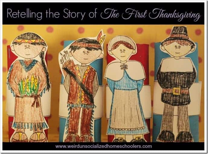 Let your little ones retell the traditional story of the first Thankgiving with this printable craft activity.
