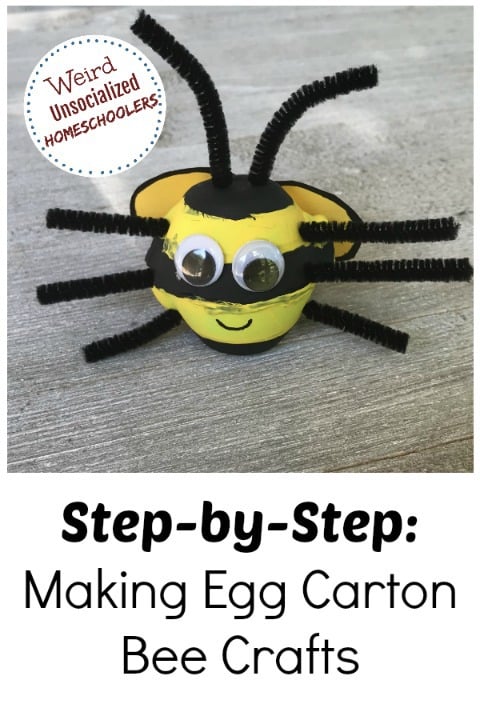 Egg Carton Bee Craft