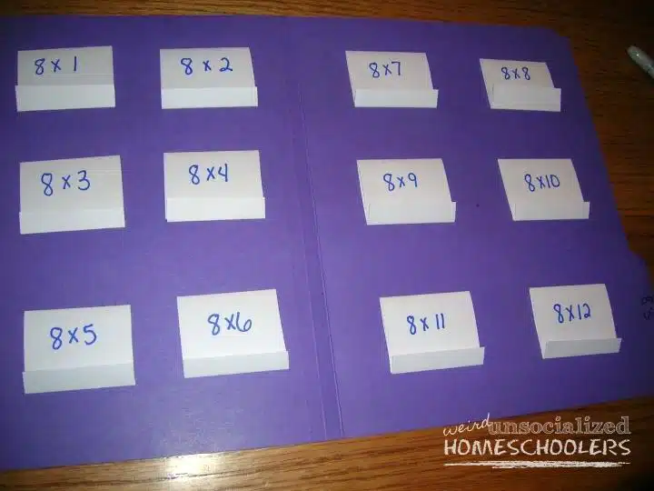 math file folder games
