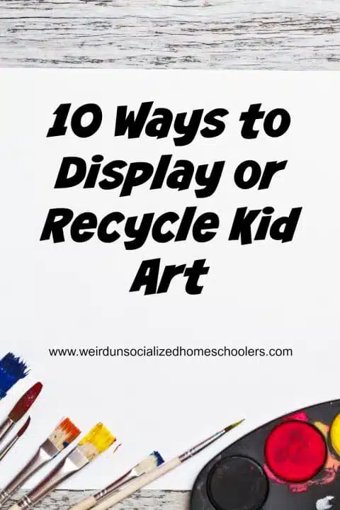 ways to display kid's art