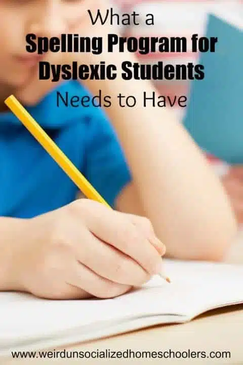 spelling curriculum for kids with dyslexia