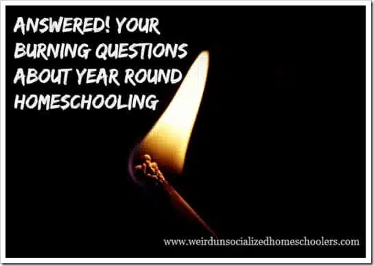 Insight on how a year round homeschooling schedule works Insight on how a year round homeschooling schedule works