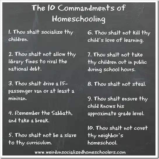 The 10 Commandments of Homeschooling The 10 Commandments of Homeschooling