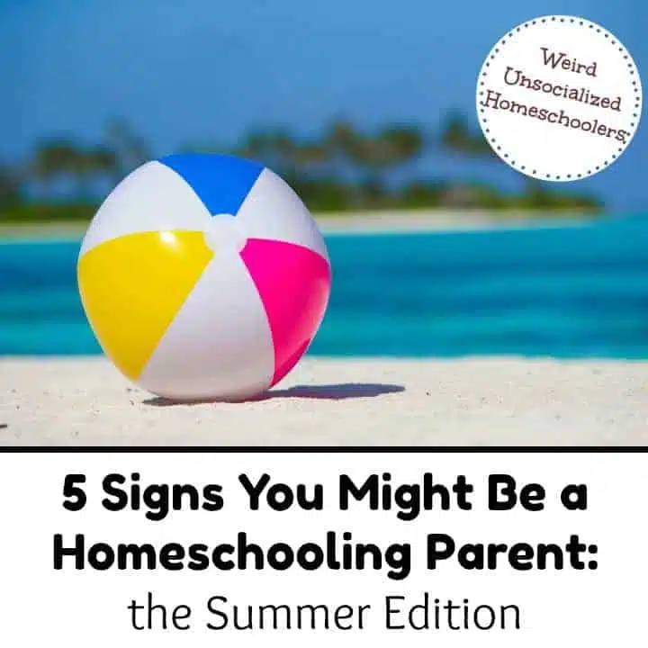 5 signs you might be a homeschooling parent: the summer edition