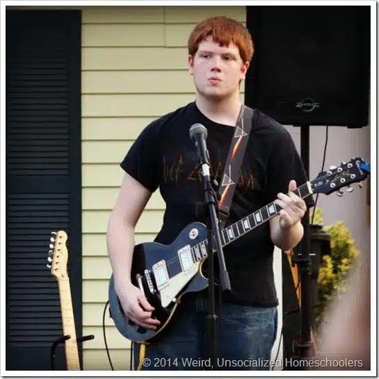 Josh on guitar Josh on guitar
