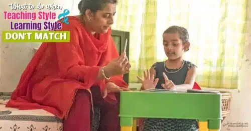 When Learning and Teaching Styles Don't Mesh teaching styles and learning styles - mother teaching child