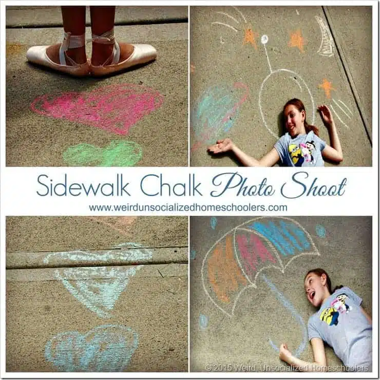 Sidewalk Chalk Photo Shoot