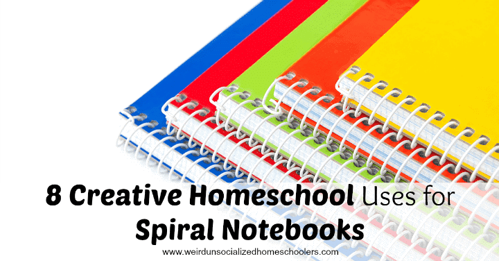 8 Creative Homeschool Uses for Spiral Notebooks