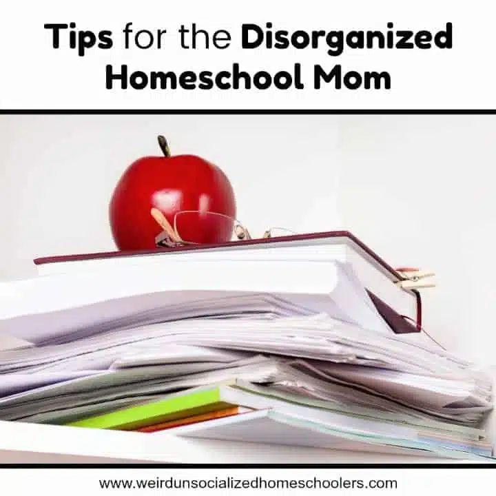 Tips for the Disorganized Homeschool Mom