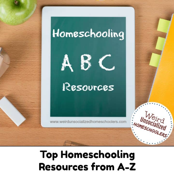 Homeschooling Resources from A-Z