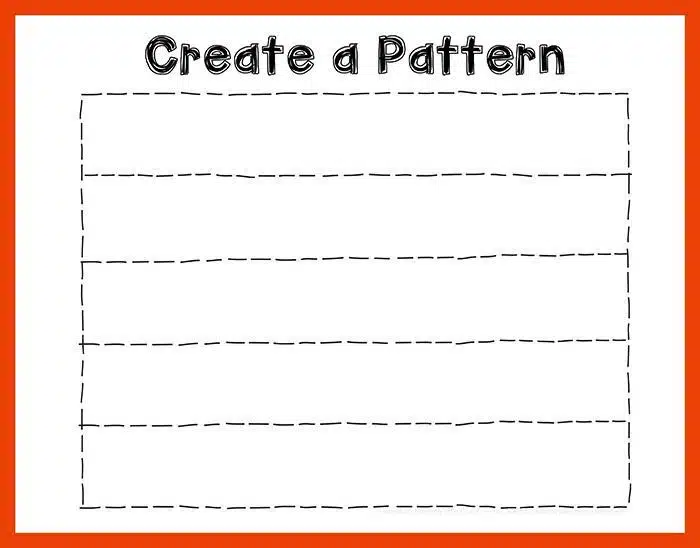 Create a Repeating Math Pattern Art Project Printable