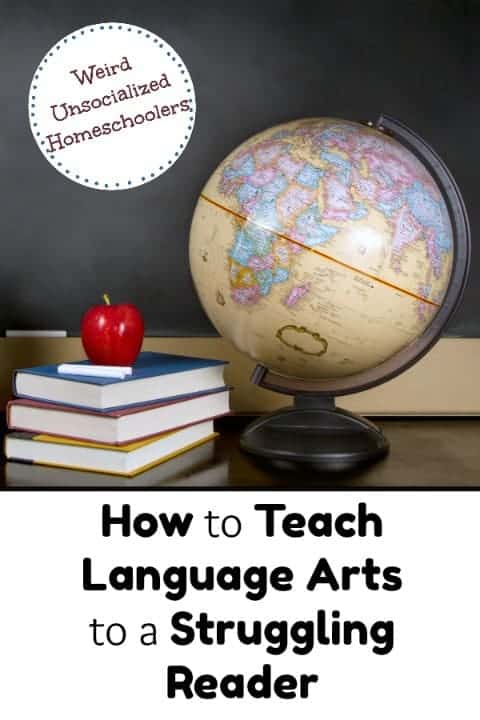 how to teach language arts to a struggling reader