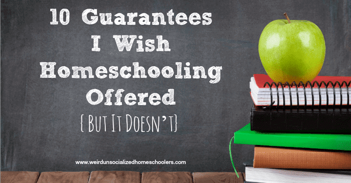 10 Guarantees I Wish Homeschooling Offered {But It Doesn’t} 10 Guarantees I Wish Homeschooling Offered {But It Doesn’t}
