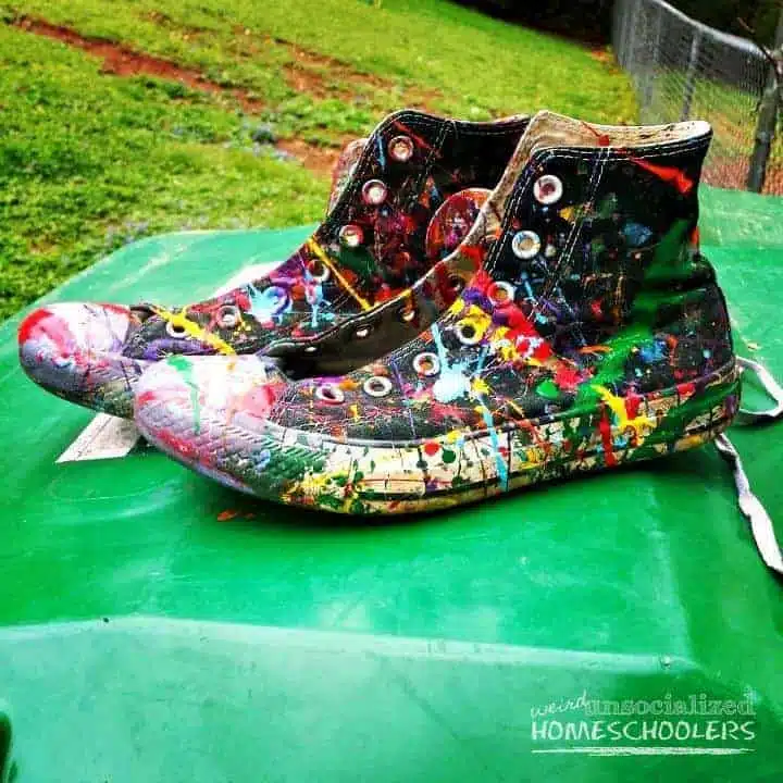 colorful shoes