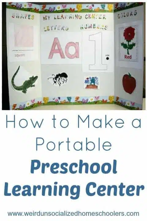 How to Make a Portable Preschool Learning Center