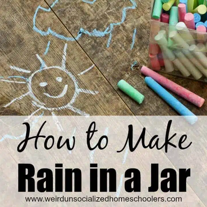 How to Make Rain in a Jar