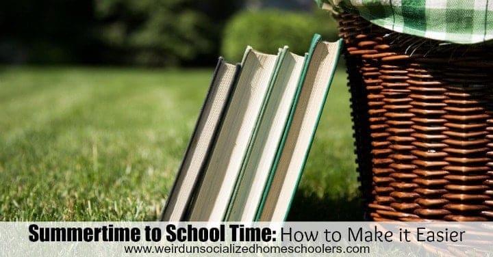 Summertime to School Time: How to Make it Easier