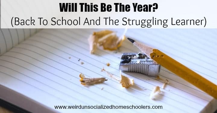 homeschooling a struggling learner