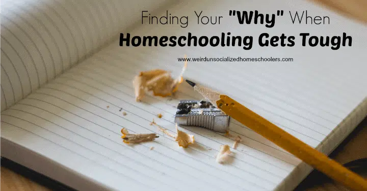 Finding Your "Why" When Homeschooling Gets Tough