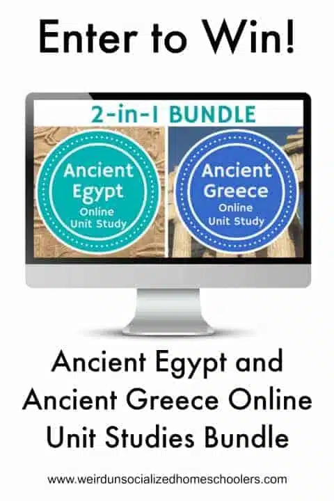 Ancient Egypt and Ancient Greece Online Unit Studies Bundle