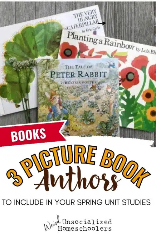 Plants, insects, and animals are perfect topics for spring unit studies, and these authors have a variety of books to round-out your lesson plans. We love the books from these three authors!