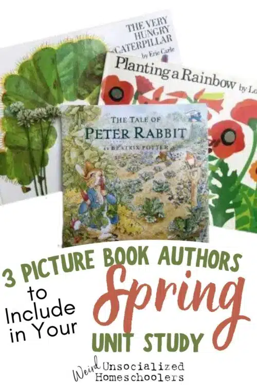 Plants, insects, and animals are perfect topics for spring unit studies, and these authors have a variety of books to round-out your lesson plans. We love the books from these three authors!