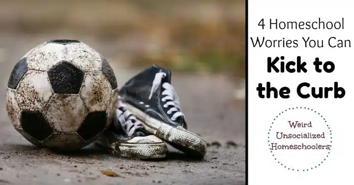 4 Homeschool Worries You Can Kick to the Curb 4 Homeschool Worries You Can Kick to the Curb