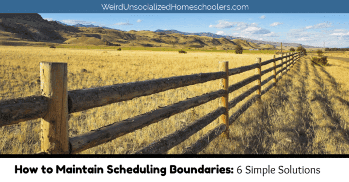 How to Maintain Scheduling Boundaries