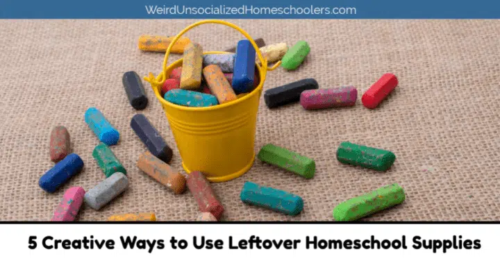 5 Creative Ways to Use Leftover Homeschool Supplies