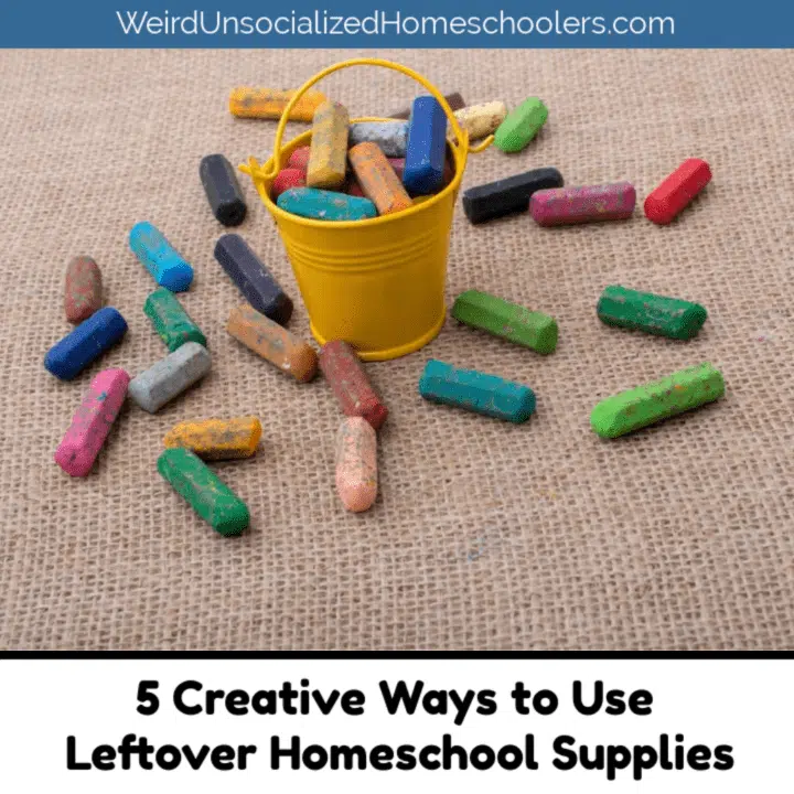 5 Creative Ways to Use Leftover Homeschool Supplies