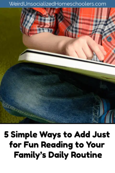 5 Simple Ways to Add Just for Fun Reading to Your Family’s Daily Routine