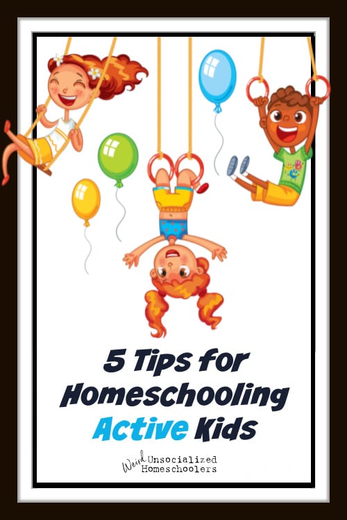5 Tips for Homeschooling Active Kids