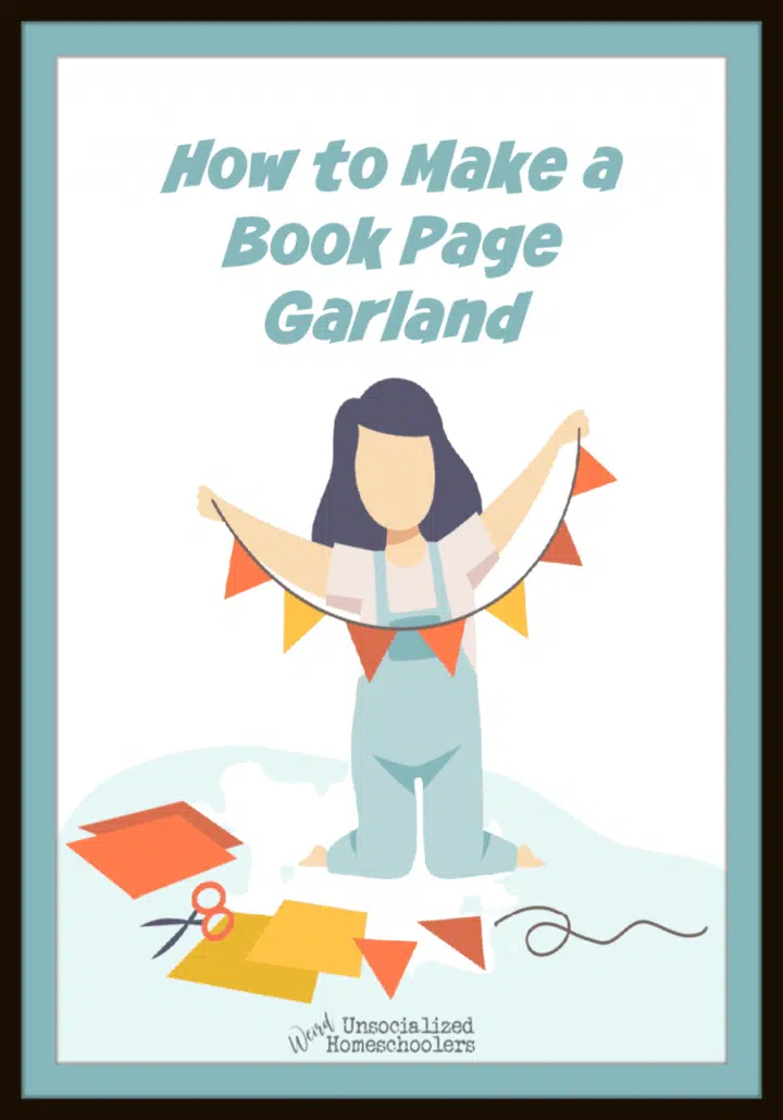 How to Make a Book Page Garland