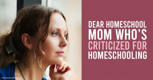 mom who feels criticized