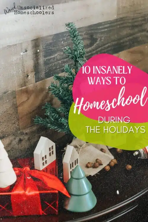 homeschool during the holidays