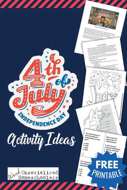 4th of July activities and unit study