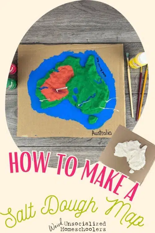Easy and fun to make, salt dough maps are a great visual aid for learning the geography of a country and a fun, hands-on tool for making history come alive.