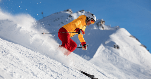 50+ Super-Cool Winter Study Ideas- person skiing