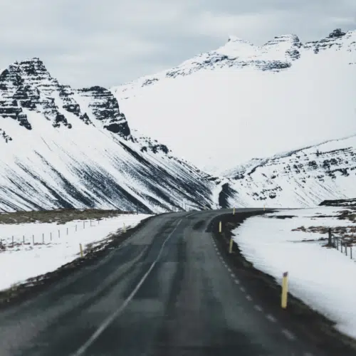 winter field trips - snowy roads