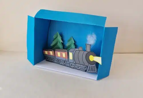 thumbnail image 2 of The Polar Express Hardcover Book By Chris Van Allsburg – With Cardboard Ornament – 1985 Edition 2 of 3