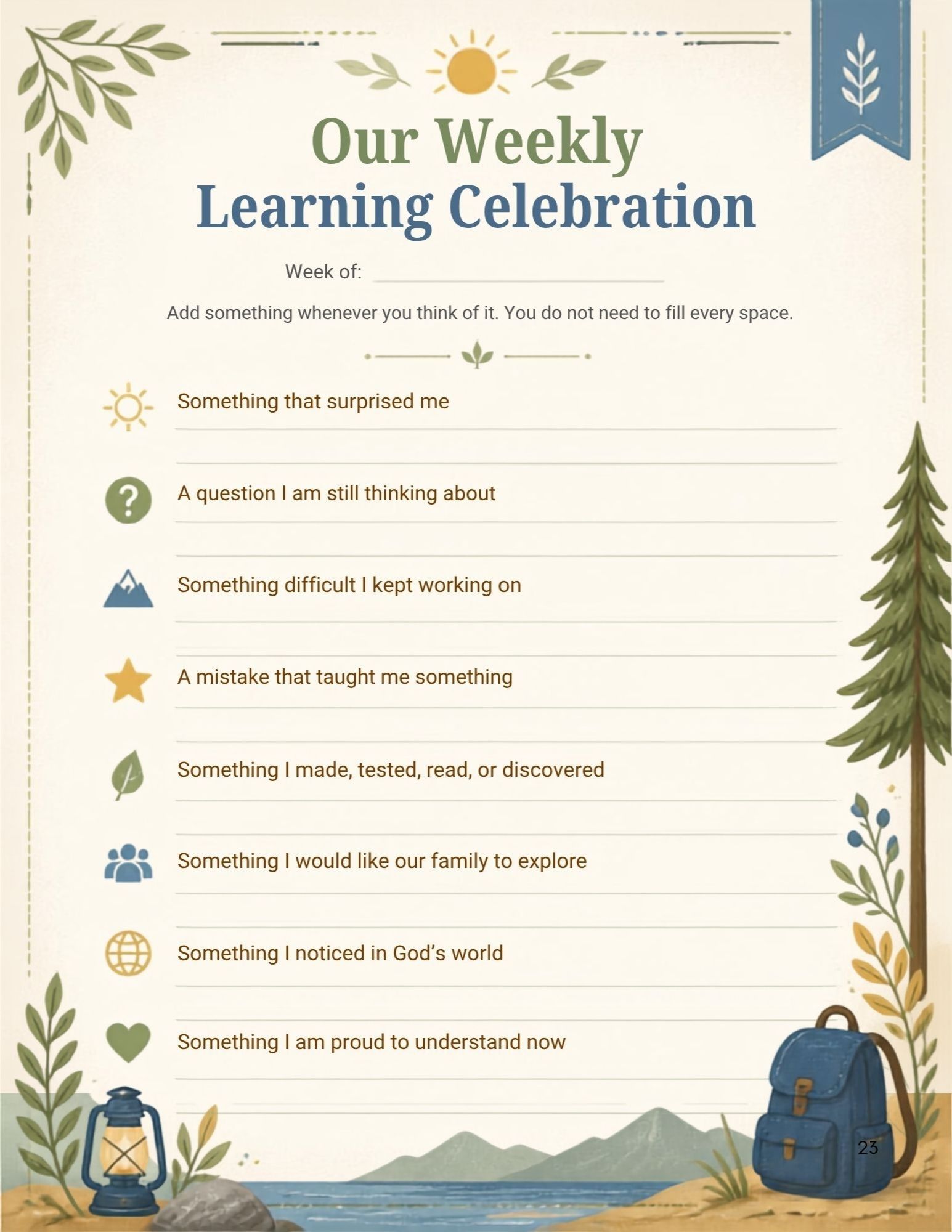 Wonderings - August Homeschool Field Guide - Image 2