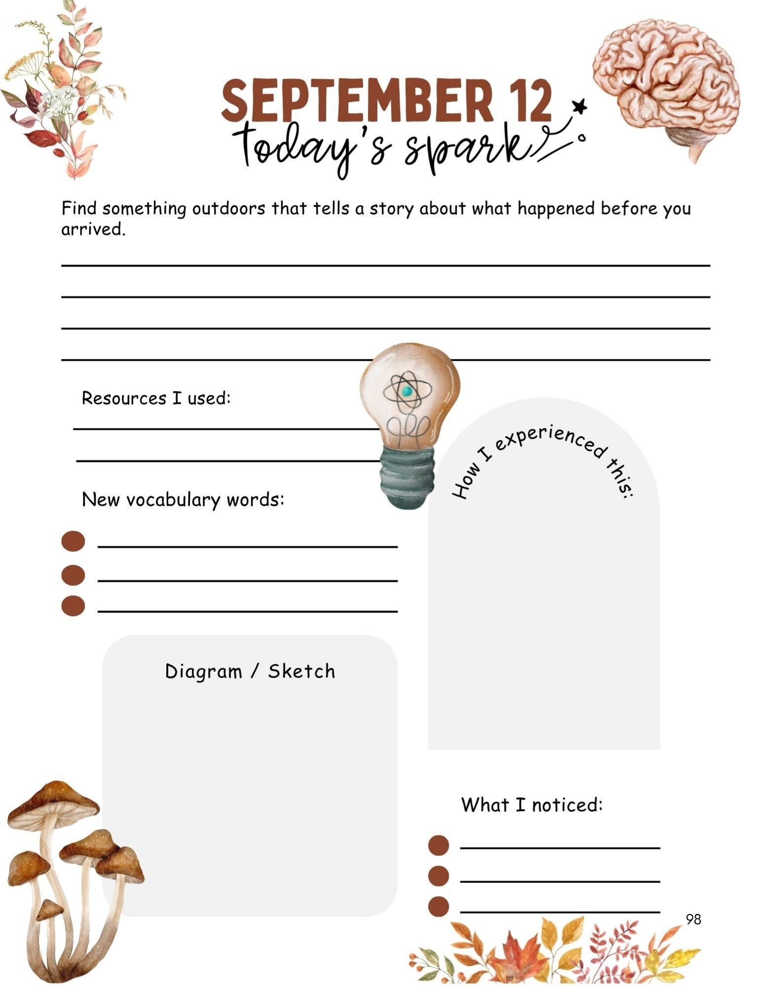 Wonderings - September Homeschool Field Guide - Image 6